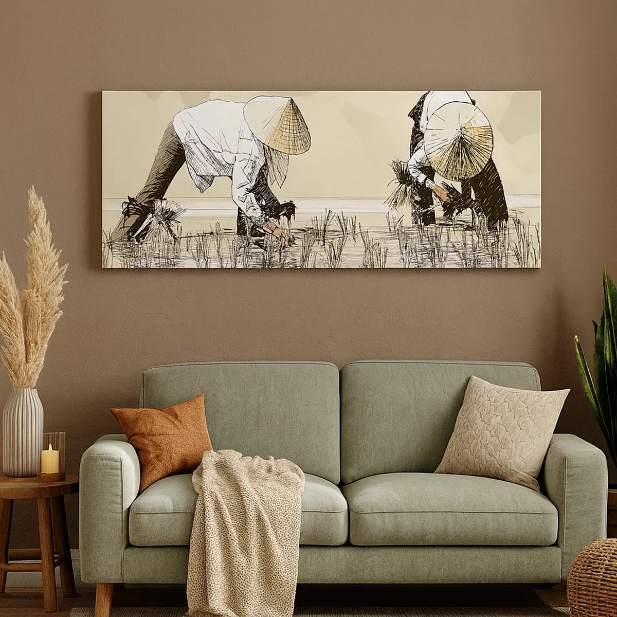 Impression sur toile - Image sur toile - Récolte réussie - 30x30 cm