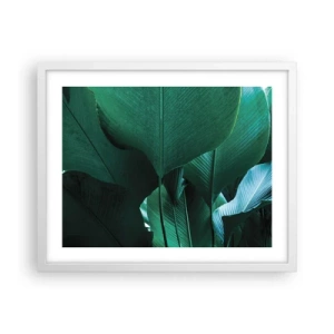 Affiche dans un cadre blanc - Poster - Tourné vers la lumière - 50x40 cm