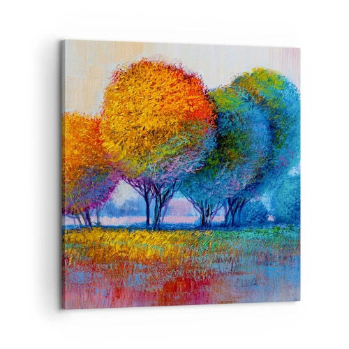 Impression sur toile - Image sur toile - Un bouquet de couleurs éclatantes - 60x60 cm