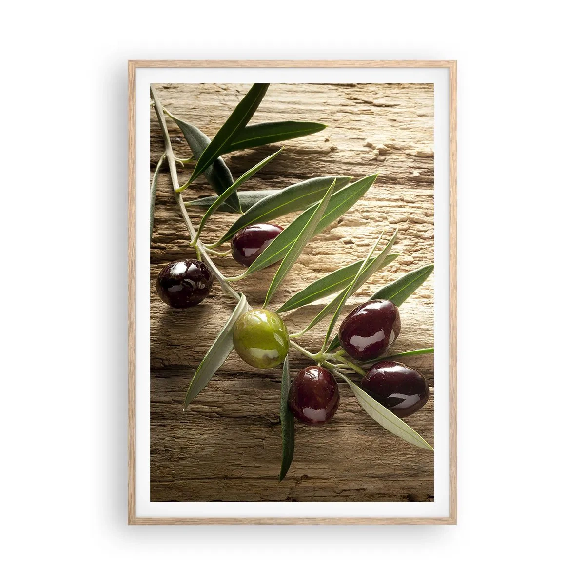 Affiche dans un chêne clair - Poster - Directement de la nature - 70x100 cm