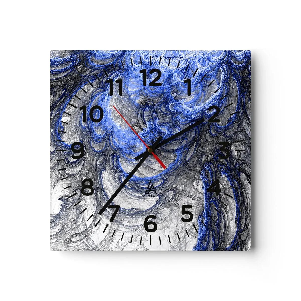 Horloge murale - Pendule murale - La naissance d'une vague - 40x40 cm