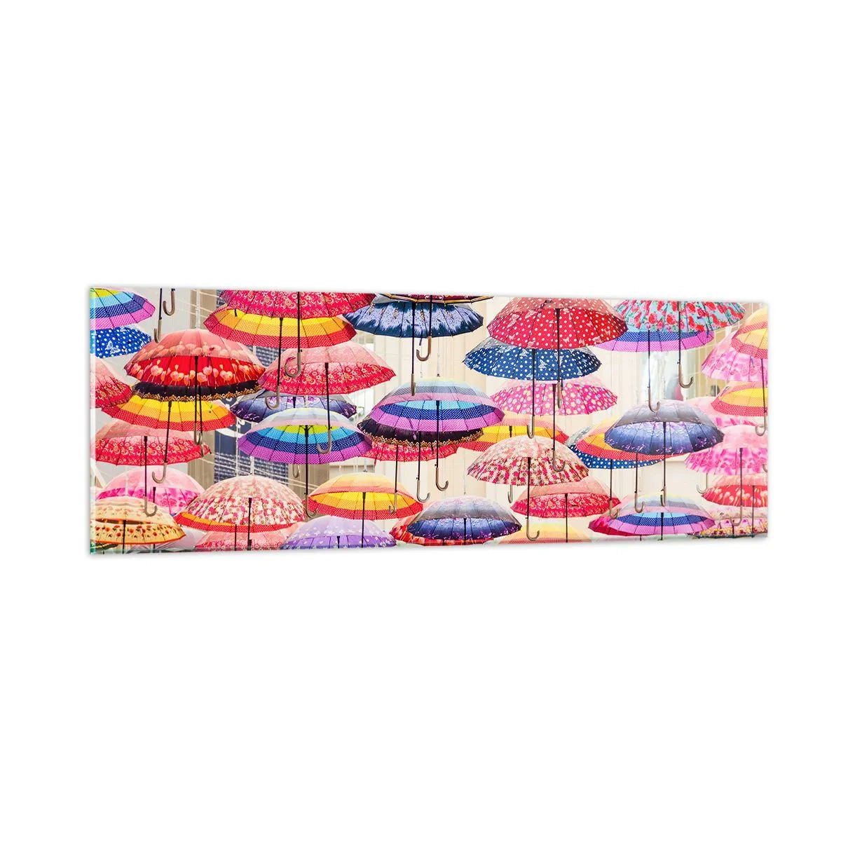 Impression sur verre - Image sur verre - Prairie de la ville - 90x30 cm