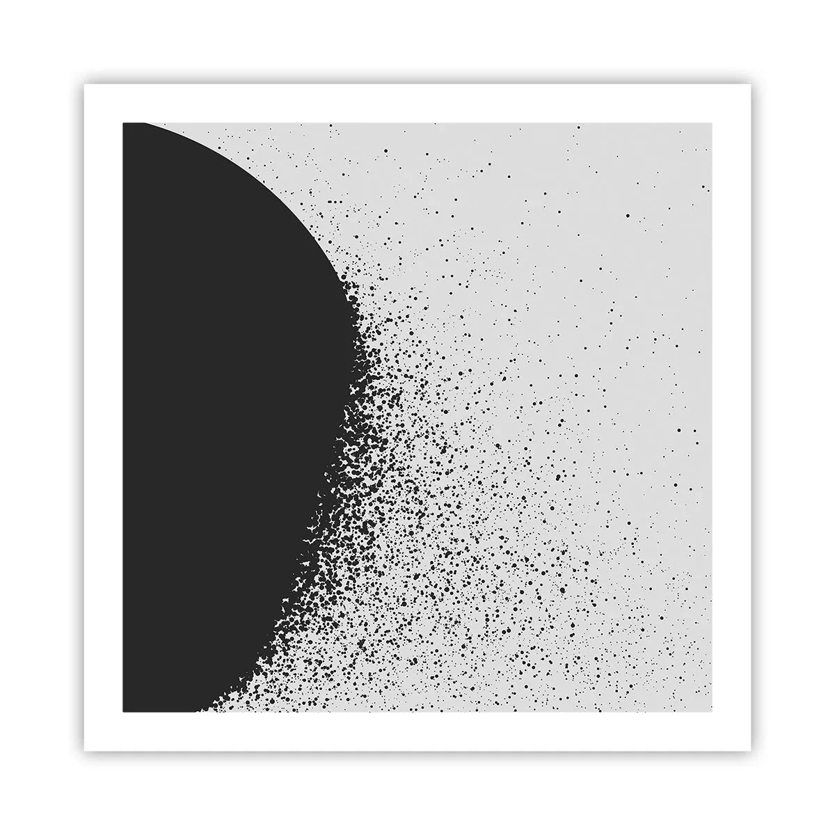 Affiche - Poster - Mouvement des molécules - 60x60 cm