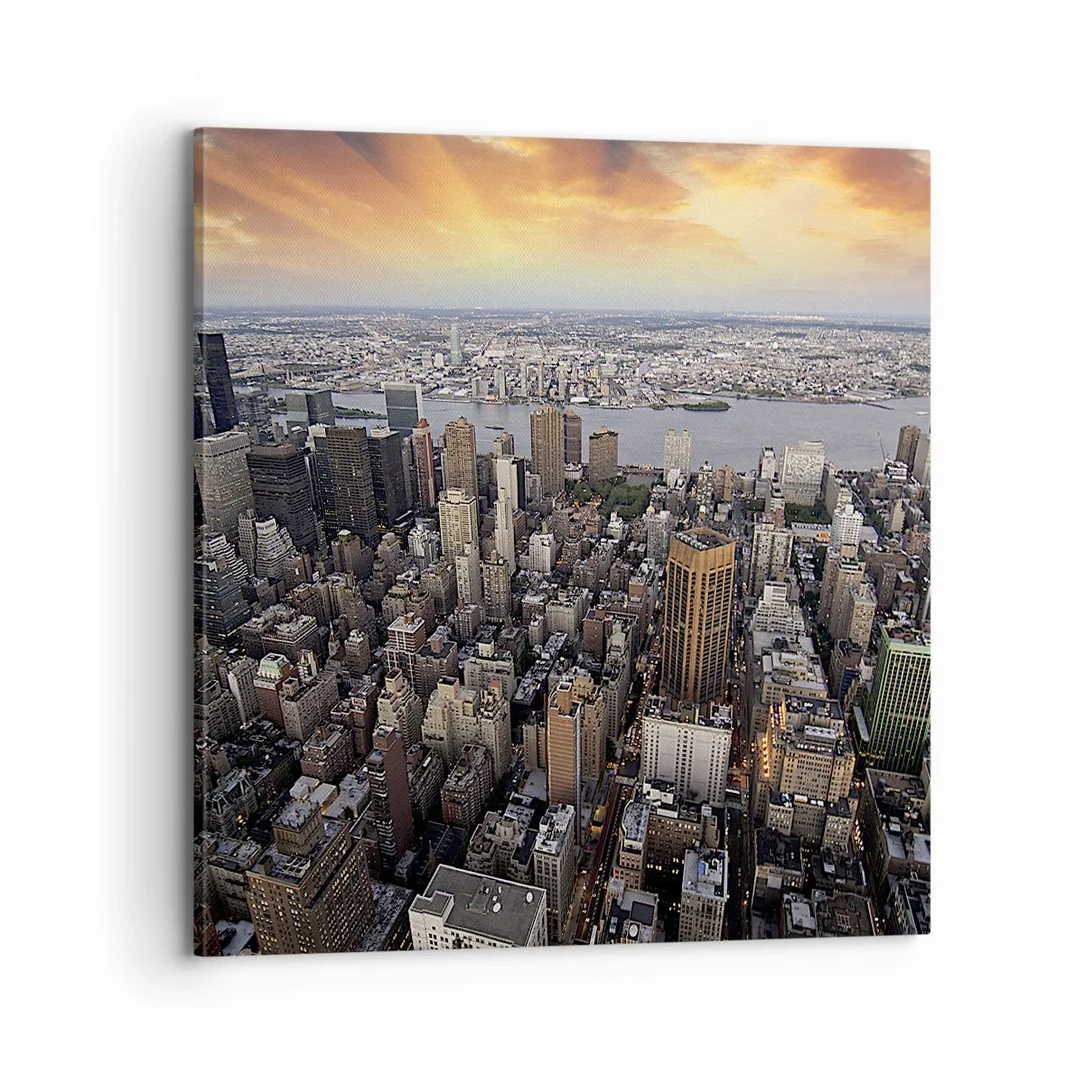 Impression sur toile - Image sur toile - Le cœur battant de notre époque - 70x70 cm