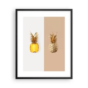 Affiche dans un cadre noir - Poster - Ananas pour nous - 40x50 cm