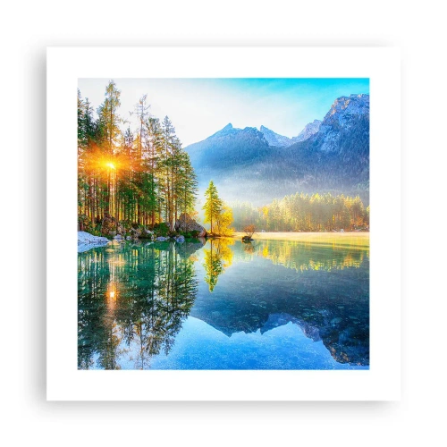 Affiche - Poster - Majesté et douceur - 40x40 cm