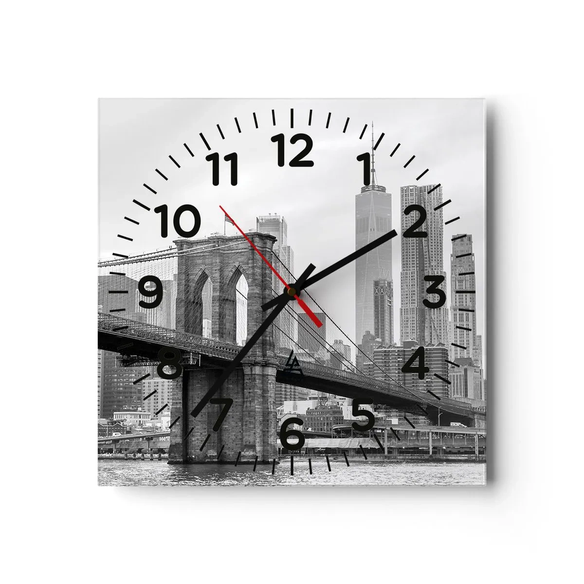 Horloge murale - Pendule murale - Climat New-Yorkais - 30x30 cm