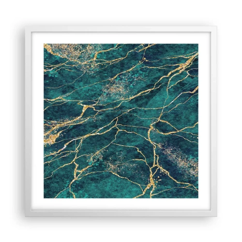 Affiche dans un cadre blanc - Poster - Mine d'or - 50x50 cm