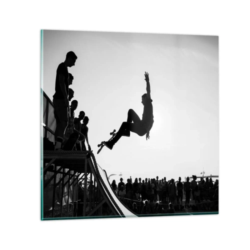 Impression sur verre - Image sur verre - Héros et spectateurs - 30x30 cm