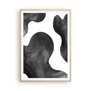 Affiche dans un chêne clair - Poster - La route du lait - 70x100 cm