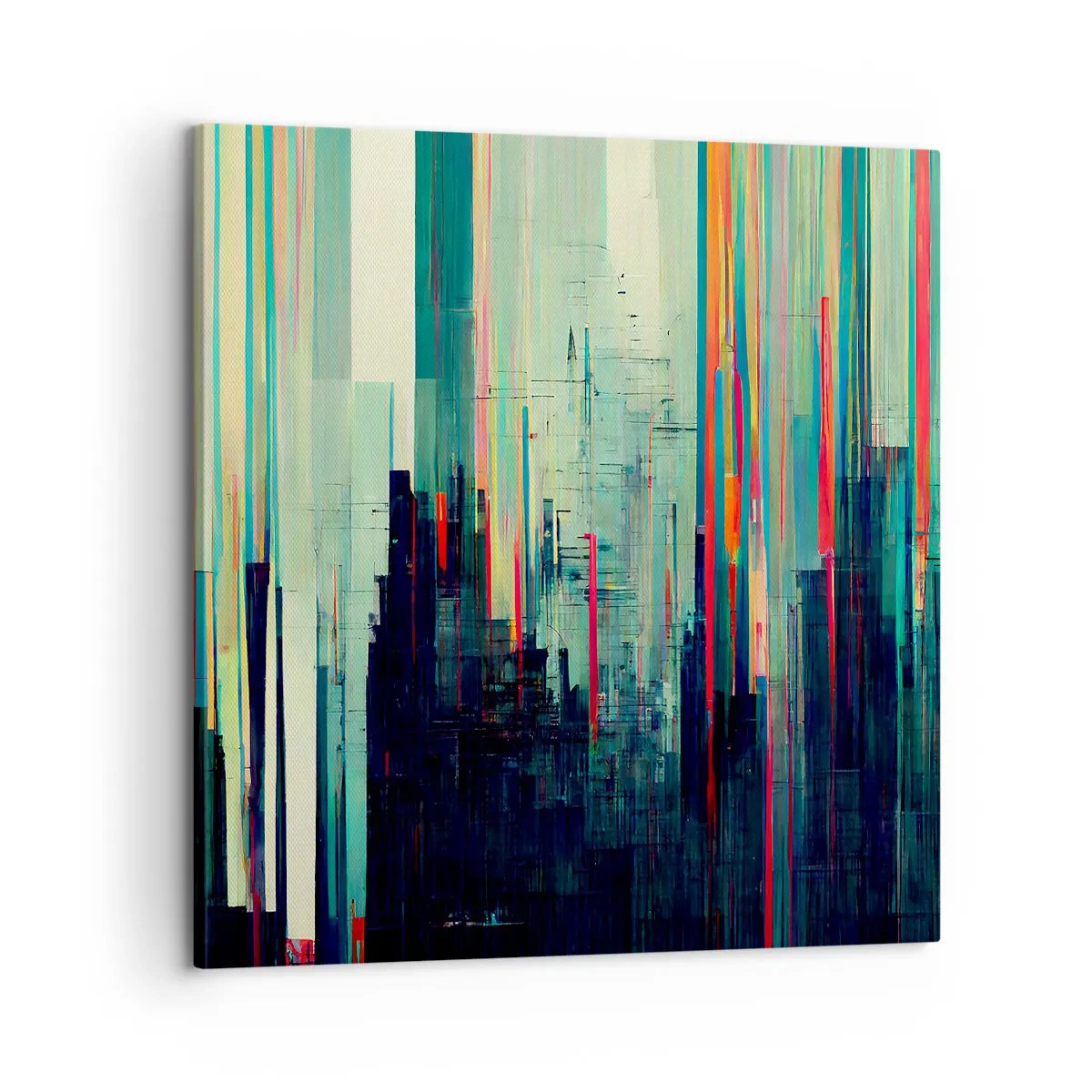 Impression sur toile - Image sur toile - Ville futuriste - 60x60 cm