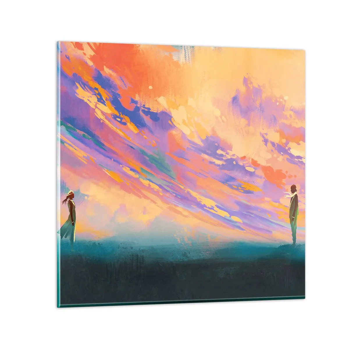 Impression sur verre - Image sur verre - La force d'attraction - 40x40 cm