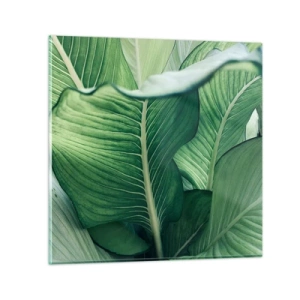 Impression sur verre - Image sur verre - Une vie intensément verte - 30x30 cm