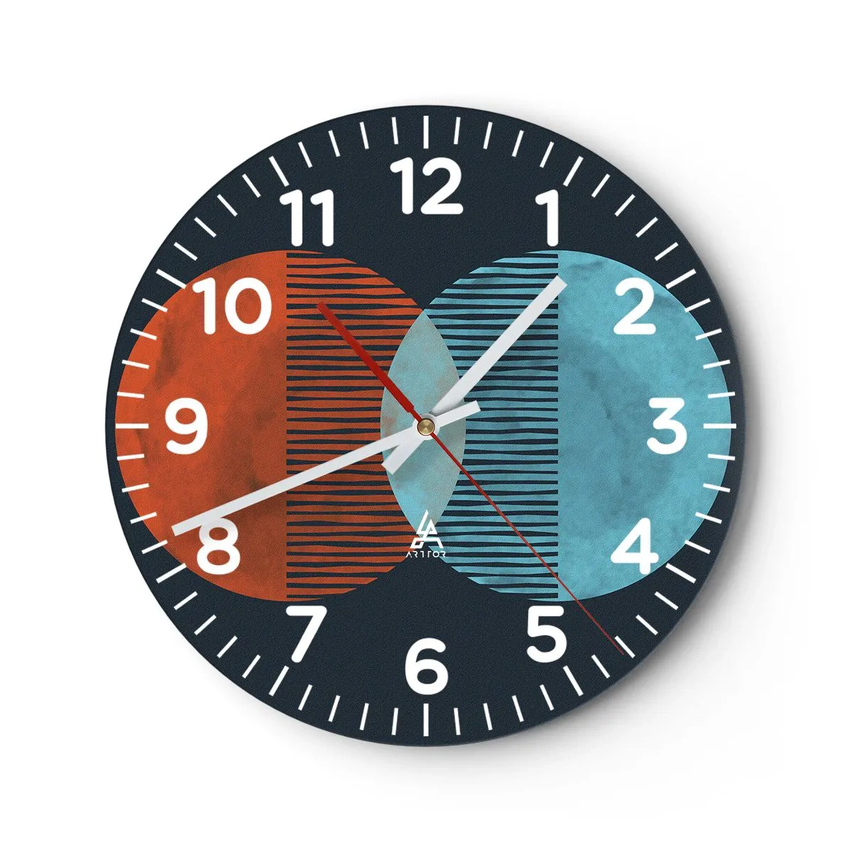 Horloge murale - Pendule murale - Fantaisie astronomique - 40x40 cm