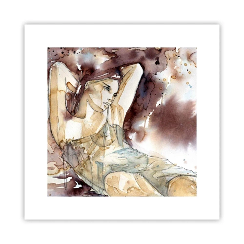 Affiche - Poster - D'humeur lilas - 30x30 cm