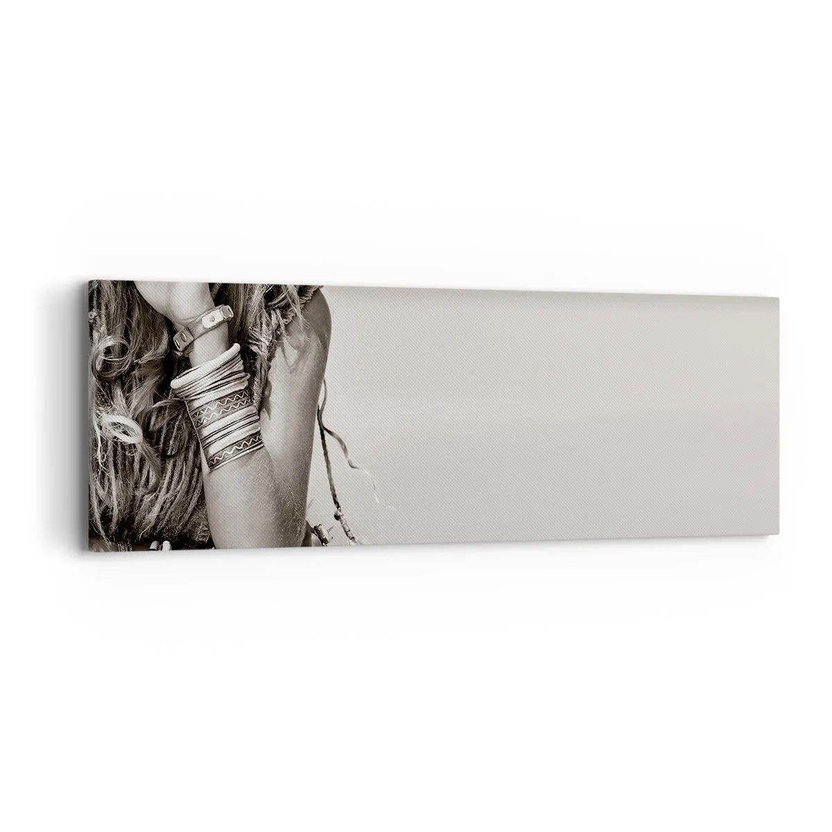 Impression sur toile - Image sur toile - Comment va la fille - 90x30 cm