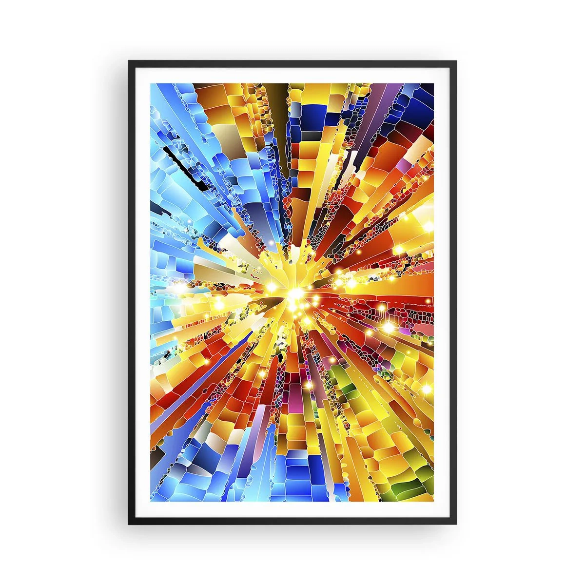 Affiche dans un cadre noir - Poster - In medias res - 70x100 cm