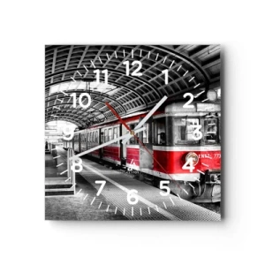 Horloge murale - Pendule murale - C'est peut-être le voyage de votre vie ? - 40x40 cm