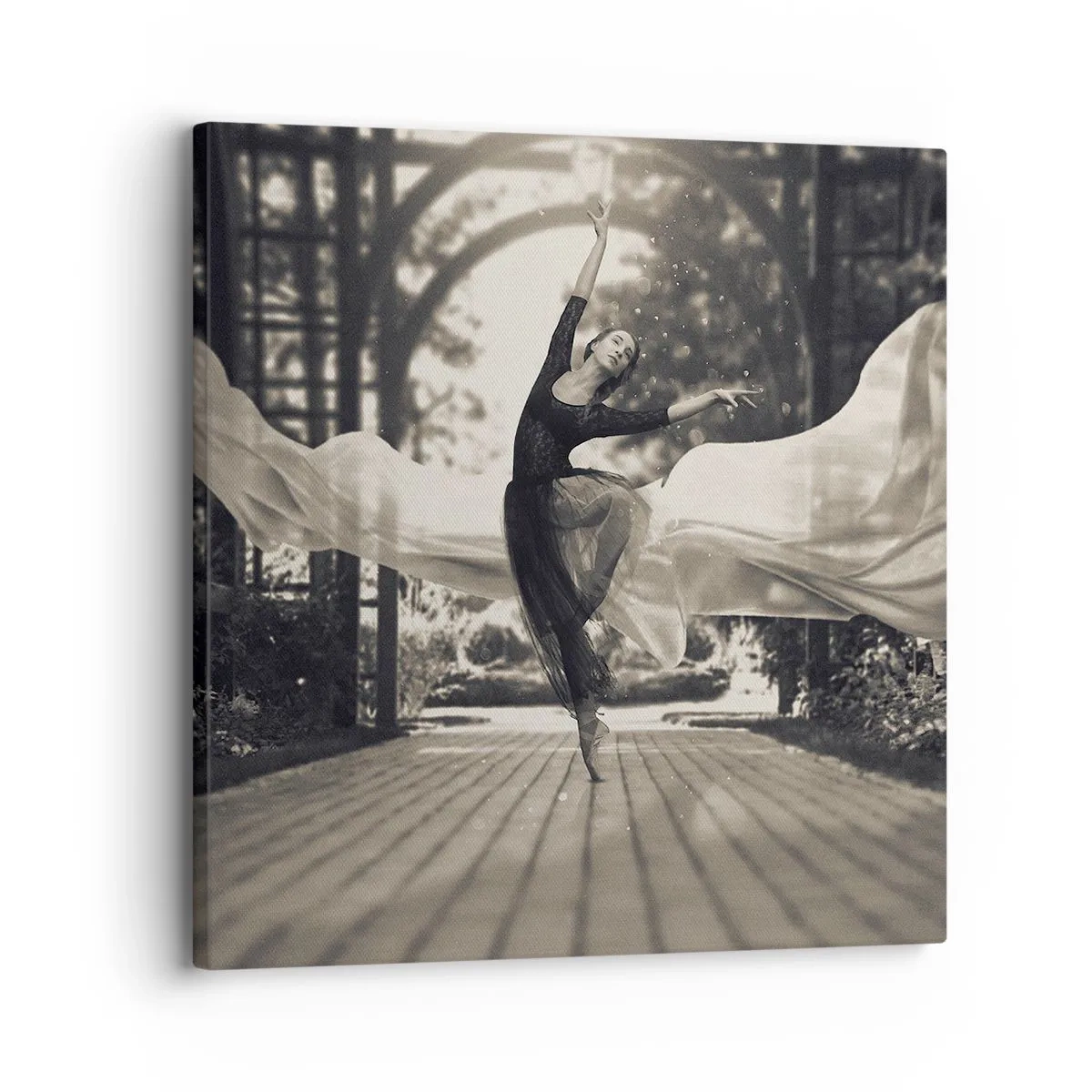 Impression sur toile - Image sur toile - La danse de l'esprit jardin - 30x30 cm