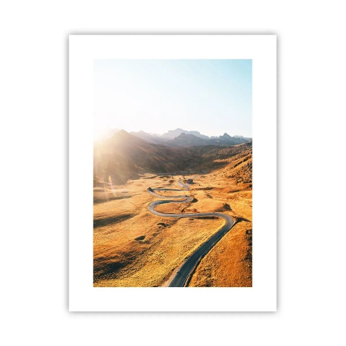 Affiche - Poster - Dans une vallée dorée - 30x40 cm