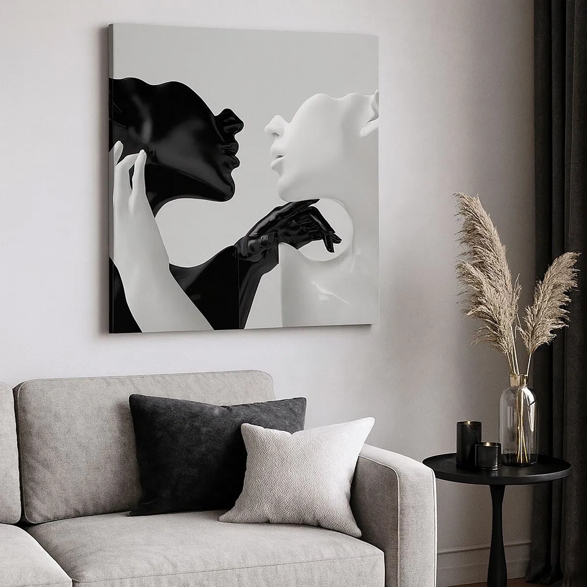 Impression sur toile - Image sur toile - Attraction - désir - 30x30 cm