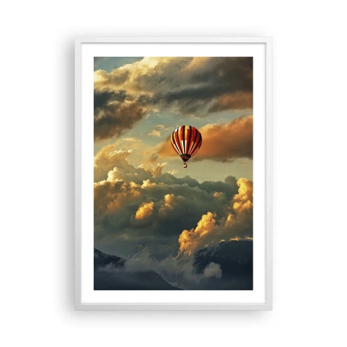 Affiche dans un cadre blanc - Poster - Je vole parce que je veux - 50x70 cm