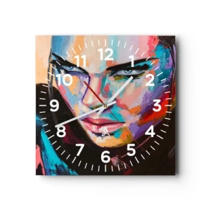 Horloge murale - Pendule murale - Le coeur sauvageon - 30x30 cm