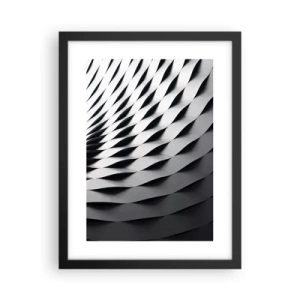 Affiche dans un cadre noir - Poster - A la surface des vagues - 30x40 cm