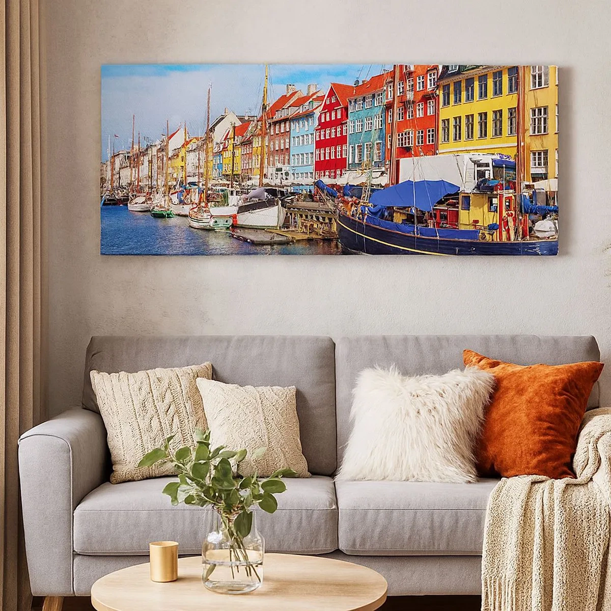 Impression sur toile - Image sur toile - Quai joyeux - 100x40 cm