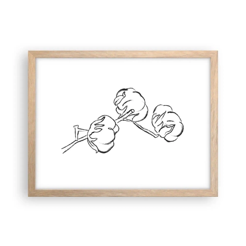 Affiche dans un chêne clair - Poster - Duvet de coton - 40x30 cm