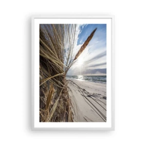 Affiche dans un cadre blanc - Poster - Rencontre des éléments - 50x70 cm