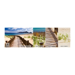 Échantillon de Papier Peint Premium Canvas - Emmène-moi dans les îles du bonheur - Paysage, Plage, Madère - 100x30 cm
