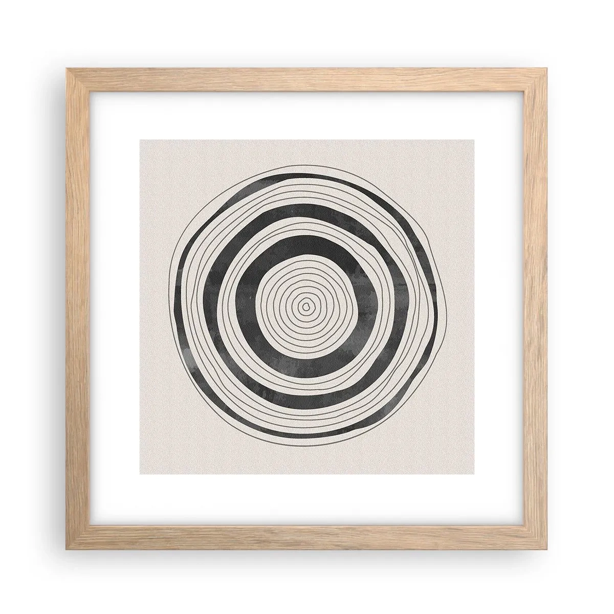 Affiche dans un chêne clair - Poster - Ce qui est important c'est ce qu'il y a entre les deux - 30x30 cm