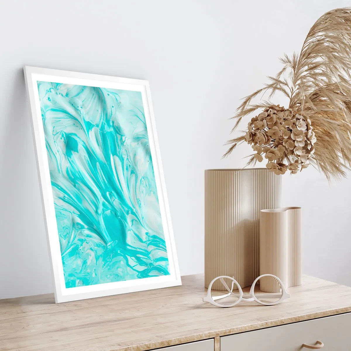 Affiche dans un cadre blanc - Poster - Ensemble pour toujours - 30x40 cm