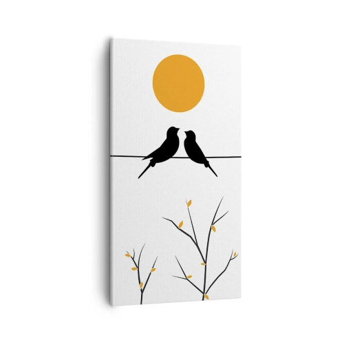 Impression sur toile - Image sur toile - Soirée pour rossignols - 55x100 cm