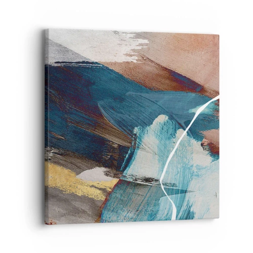 Impression sur toile - Image sur toile - Avec panache et énergie - 30x30 cm