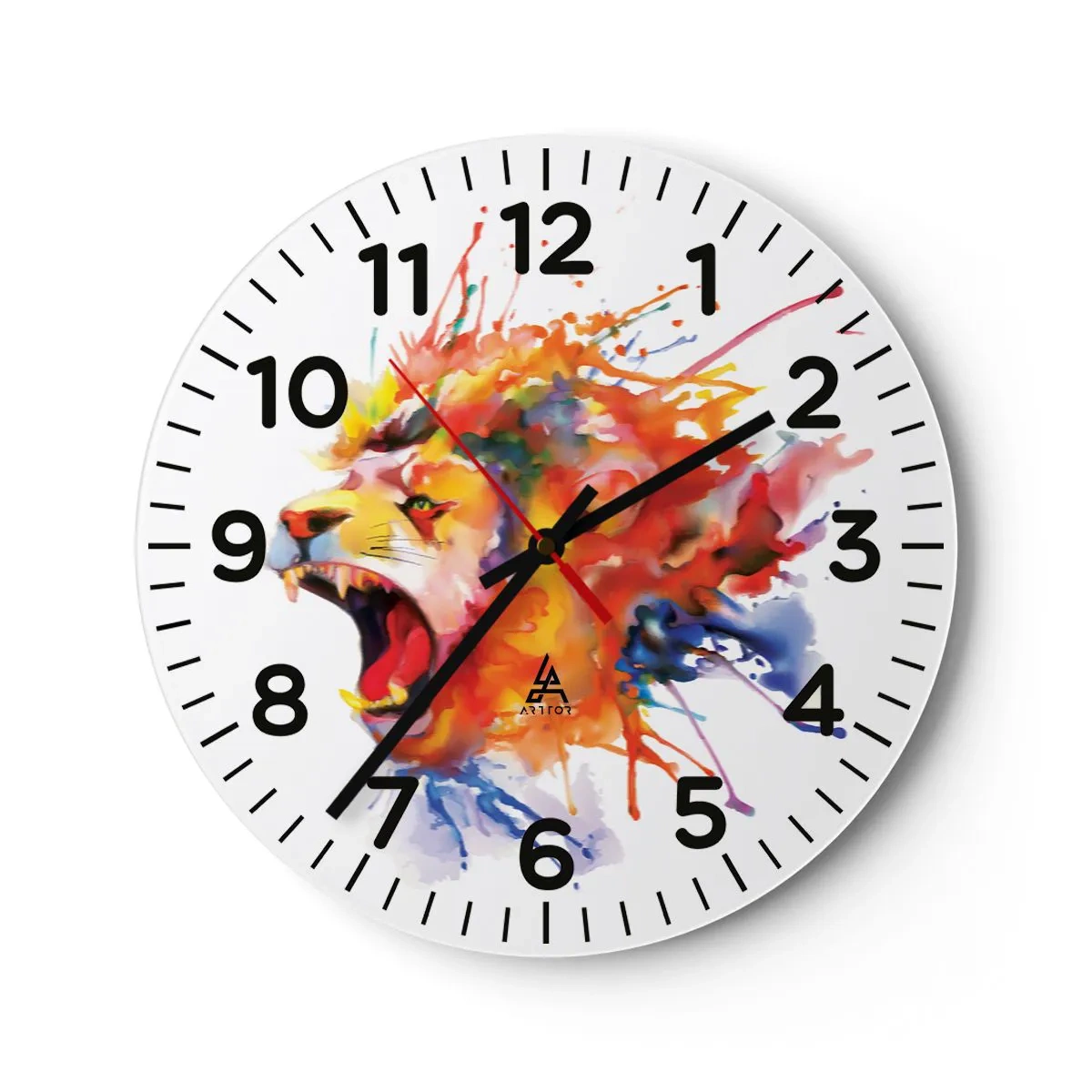 Horloge murale - Pendule murale - exploser de colère - 40x40 cm