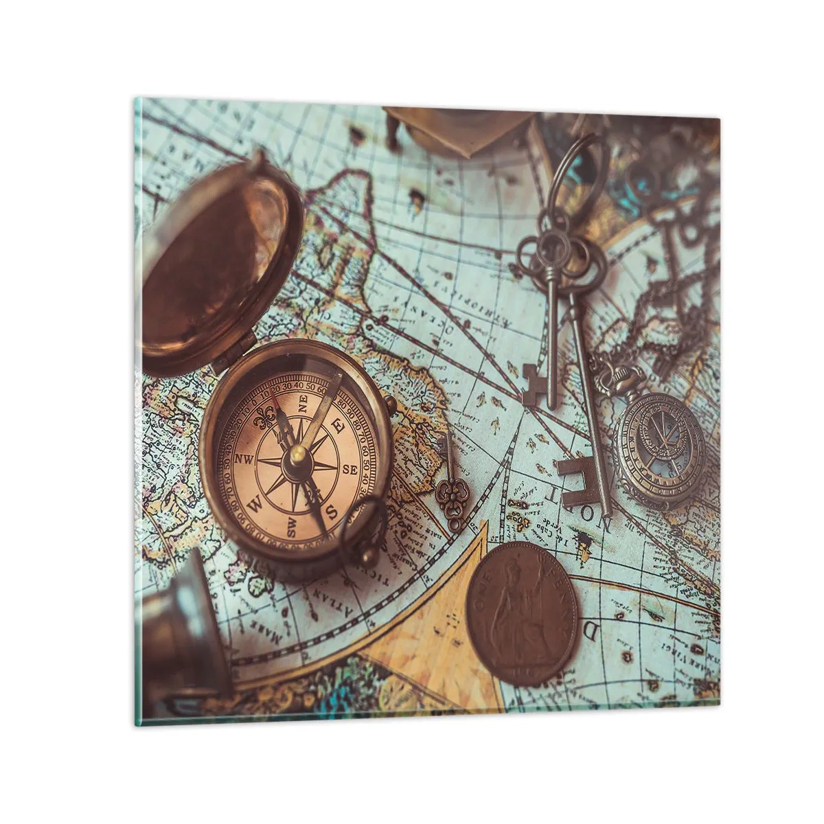 Impression sur verre - Image sur verre - Pour ceux qui recherche l'aventure - 70x70 cm