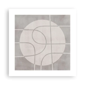 Affiche - Poster - Circulaire et tout droit - 40x40 cm