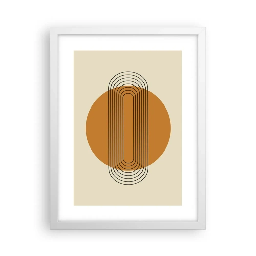 Affiche dans un cadre blanc - Poster - Plan idéal - 30x40 cm