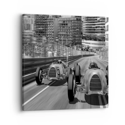 Impression sur toile - Image sur toile - Il y a longtemps à Monté Carlo - 40x40 cm