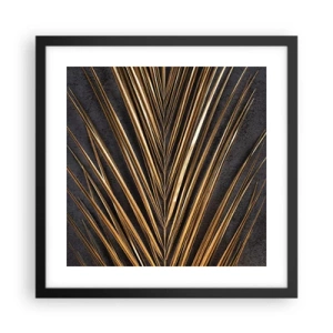 Affiche dans un cadre noir - Poster - L'or des tropiques - 40x40 cm