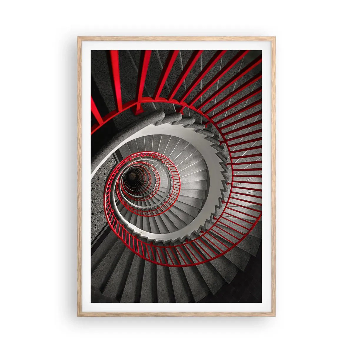 Affiche dans un chêne clair - Poster - Amusement architectural - 70x100 cm