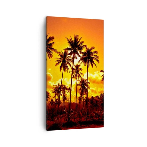 Impression sur toile - Image sur toile - Montagnes en feu, forêts en feu - 45x80 cm