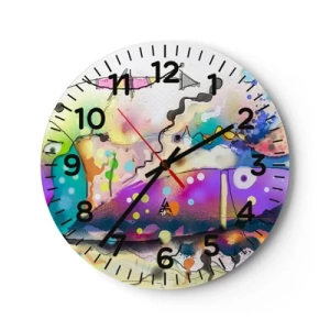 Horloge murale - Pendule murale - Sans mots! - 40x40 cm