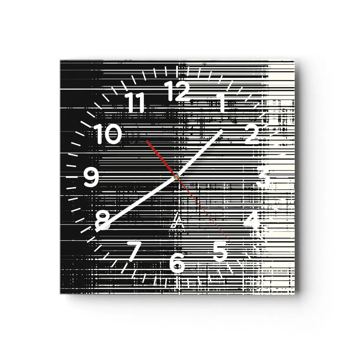 Horloge murale - Pendule murale - Ondes et vibrations - 30x30 cm