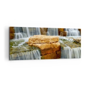 Impression sur toile - Image sur toile - Escalier vers le ciel - 100x40 cm