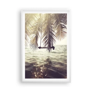 Affiche dans un cadre blanc - Poster - Vous pouvez vous balancer dans les nuages ​​à volonté - 61x91 cm