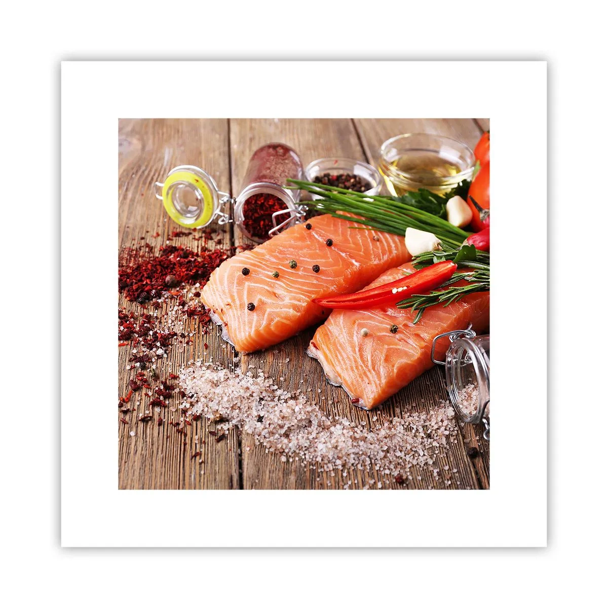 Affiche - Poster - Aventure norvégienne dans la cuisine - 30x30 cm