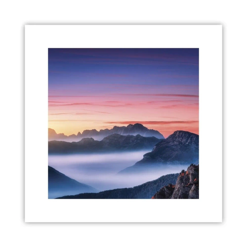 Affiche - Poster - Au-dessus des vallées - 30x30 cm